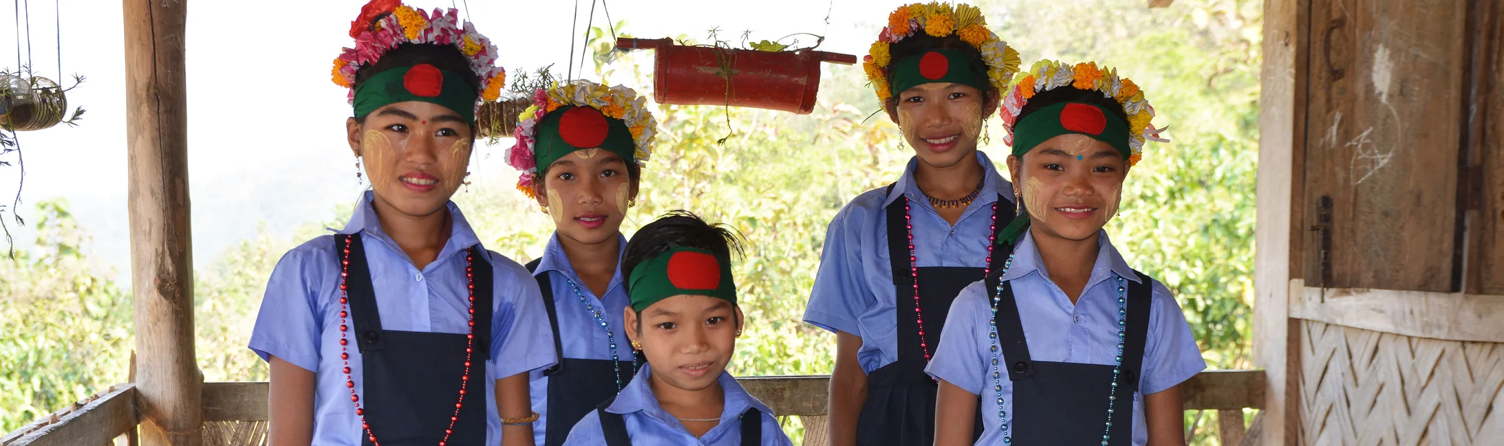 Schulmädchen in Bangladesch