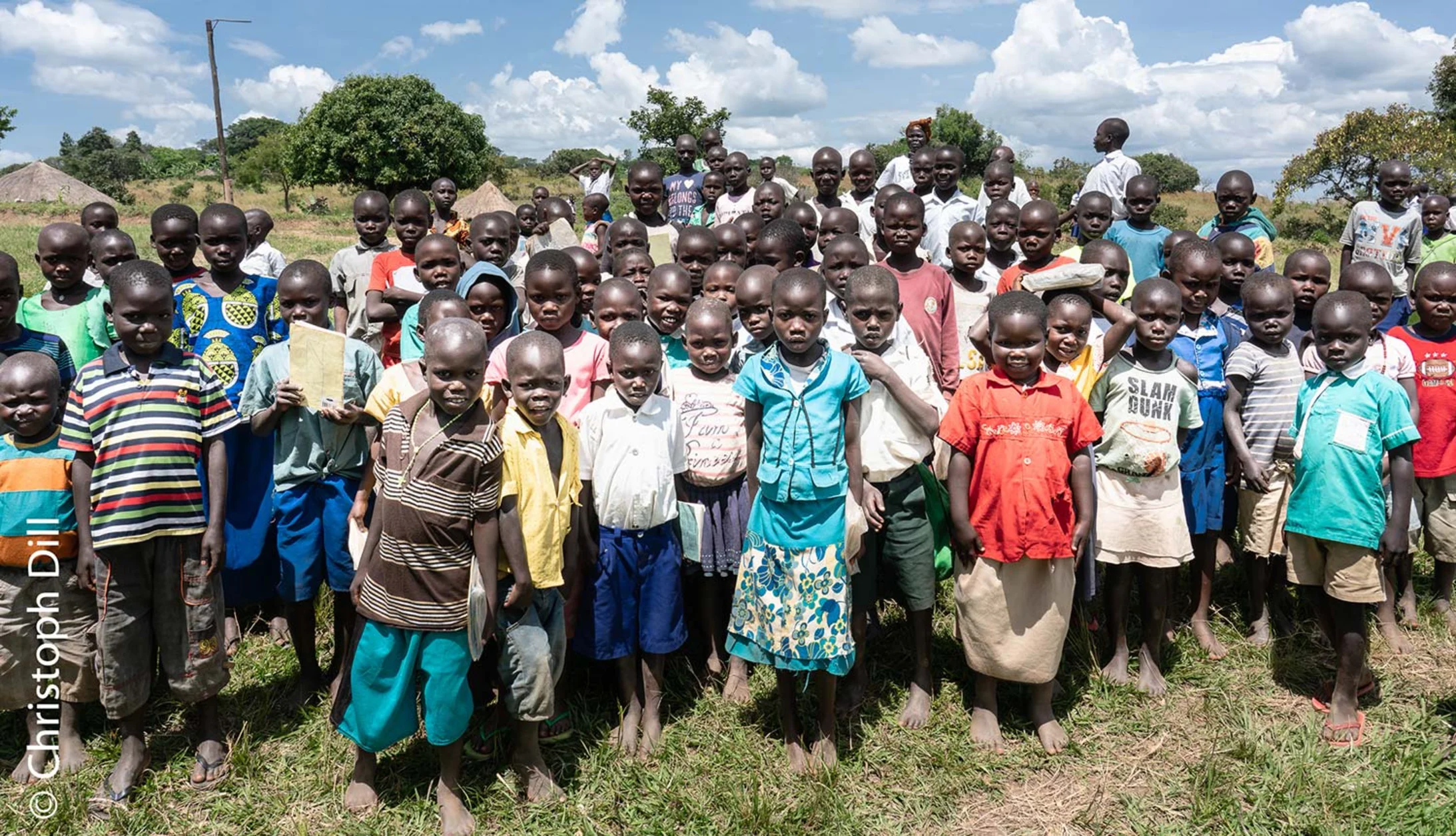 Kindergruppe in Uganda