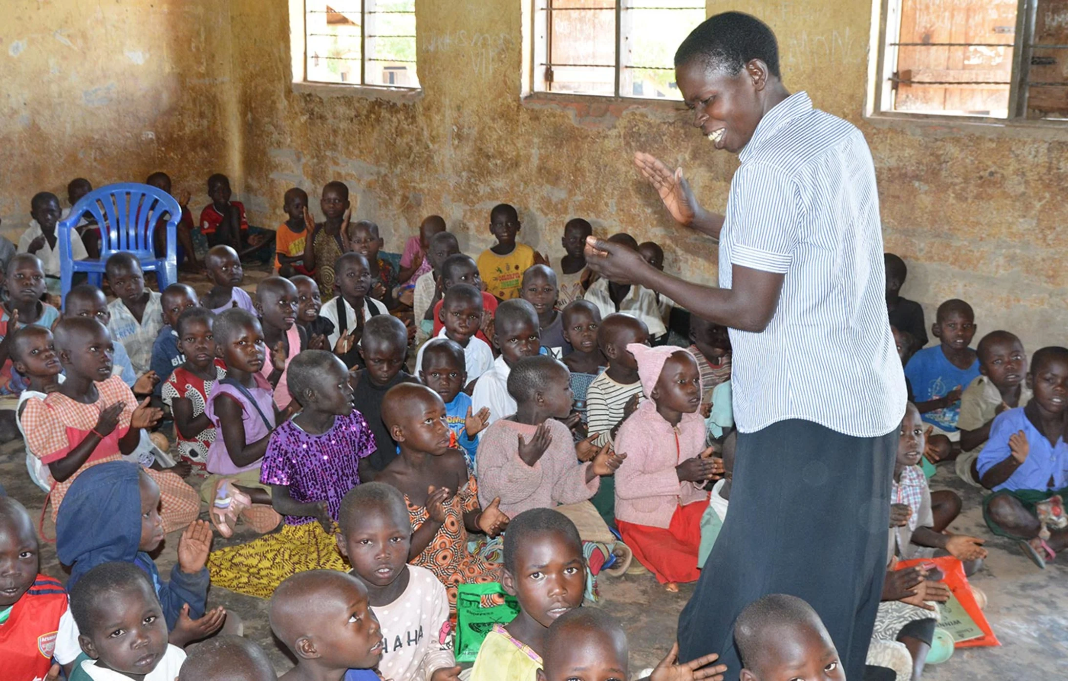 Unterricht Primarschule Zombo, Uganda