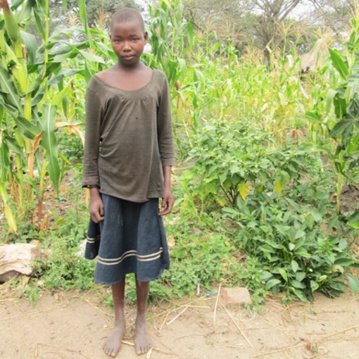 Oscar Alimocan, 13 Jahre, Schülerin aus Uganda.